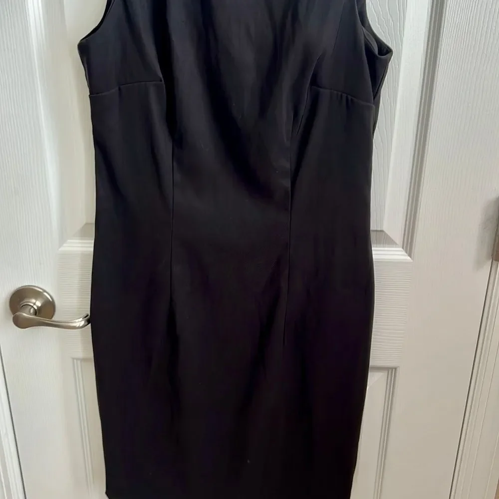 Dressbarn Black Sleeveless Sheath Dress Career Office Party‎ Cocktail Size 6